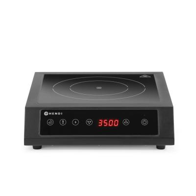 Indukční vařič 3500 D XL, HENDI, Černá, 230V/3500W, 355x400x(H)100mm | 239957